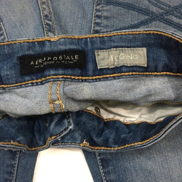 WJ136 Aeropostale Stretch Jegging Jeans 00 Reg - Picture 5 of 7
